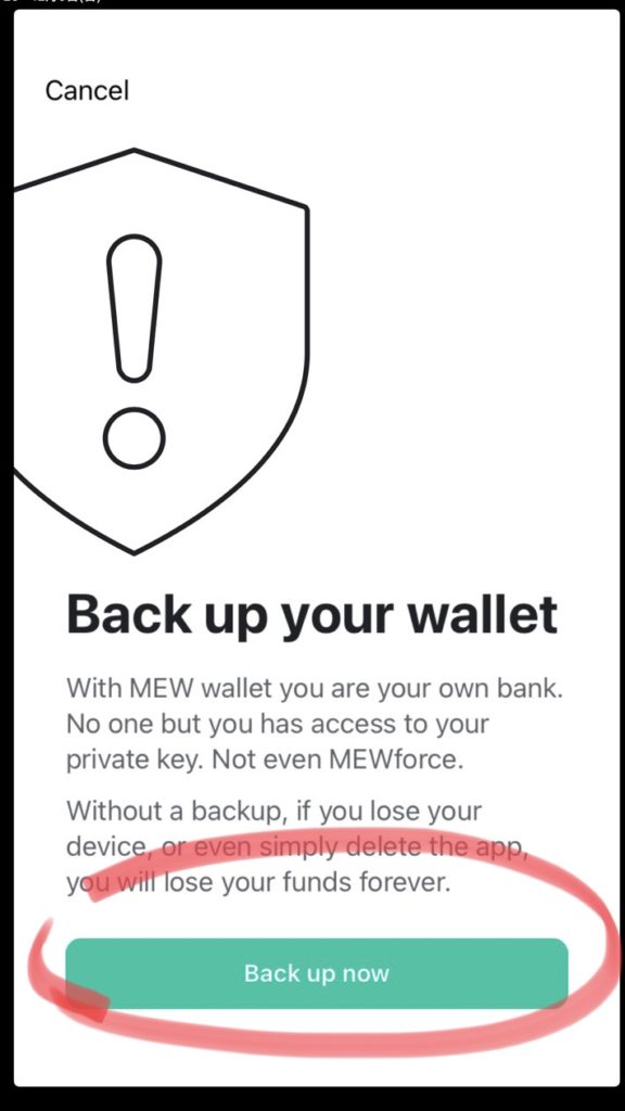 Backup the ETH wallet 2