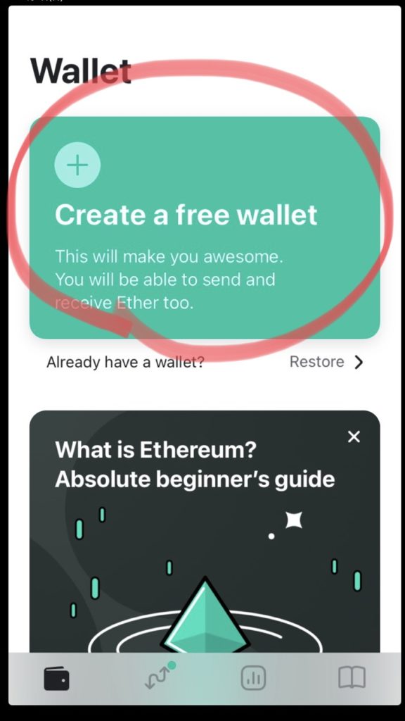 Create a free wallet